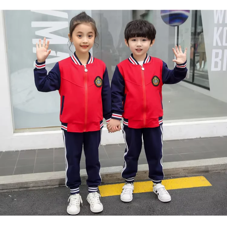 Autumn-Winter-Primary-School-Kindergarten-Uniform-Thickened-Cotton-Sports-Suit-Childrens-Baseball-Campus-Style