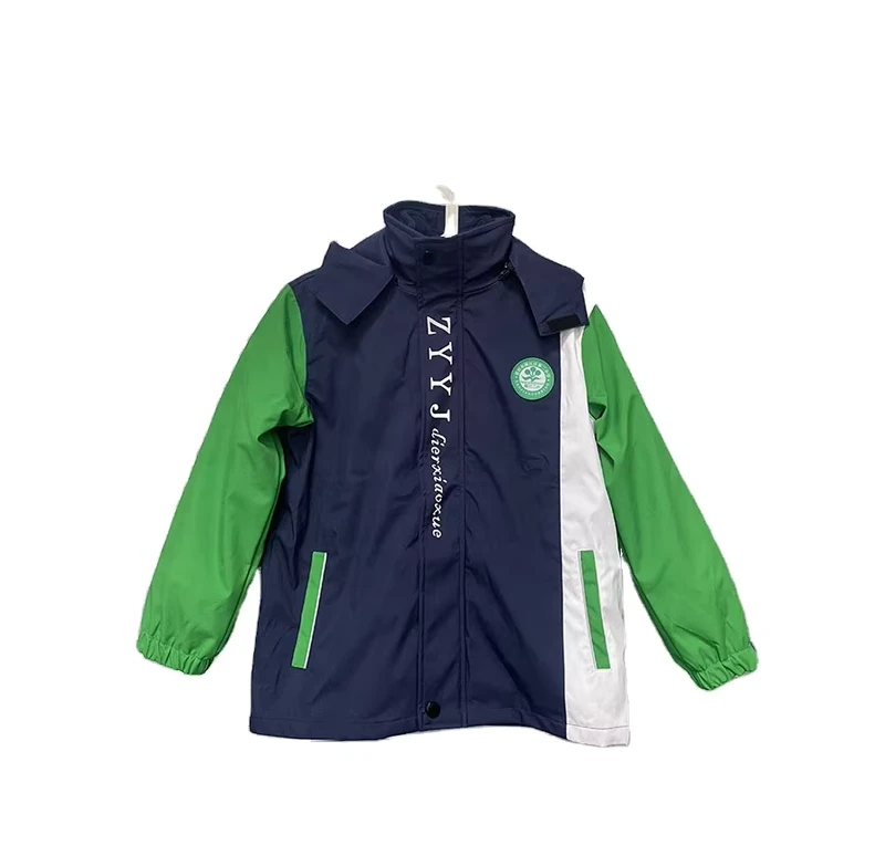 Autumn-and-Winter-Thick-Warm-Coat-Logo-Knitting-Polyester-Waterproof-School-Uniforms-Long-Sleeves-Hooded-Children-Sports-Jackets