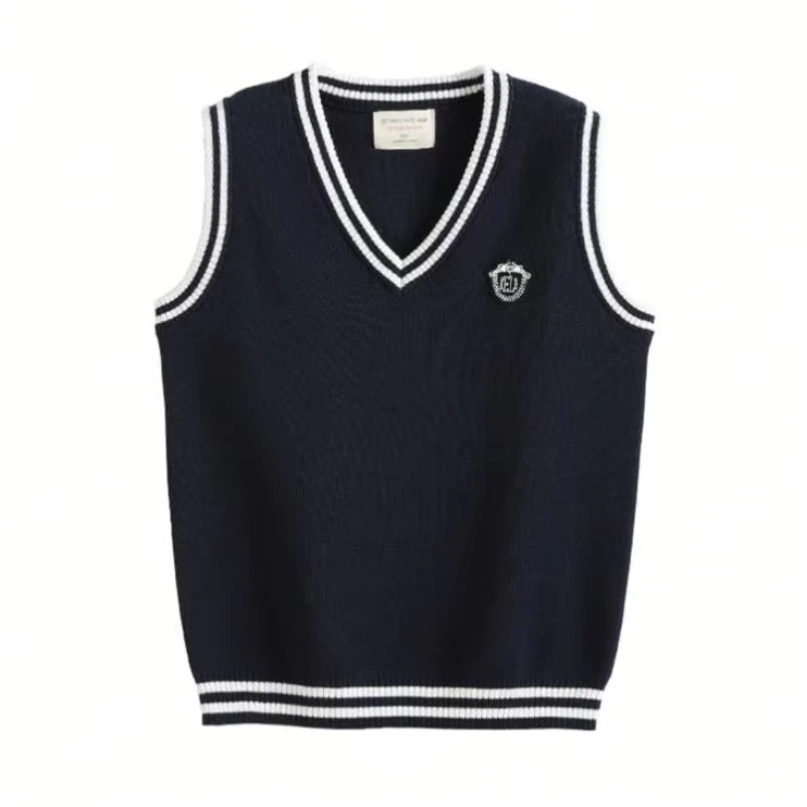 Baby-Boy-Girls-Primary-School-Vests-V-Neck-Sleeveless-High-School-Vests