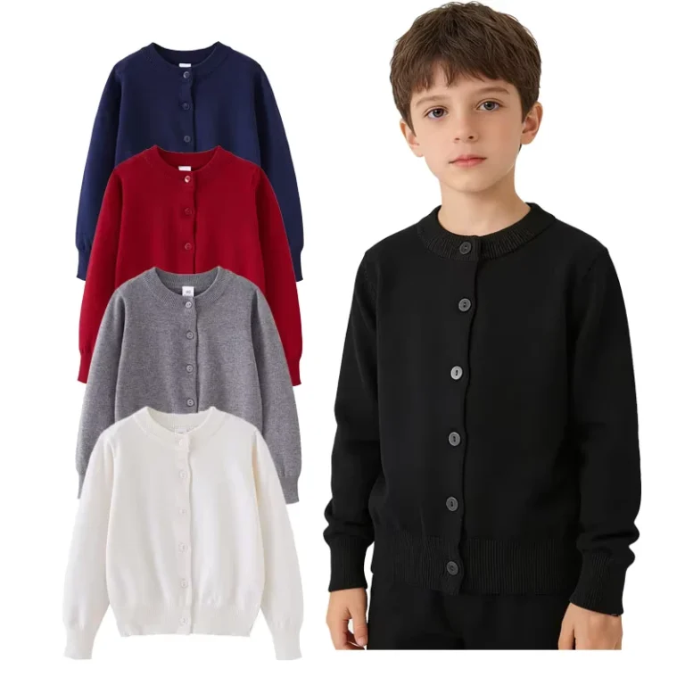 Baby-Boys-Girls-Button-Down-Cardigan-Toddler-Cotton-Knit-Sweater-Ready-to-Ship