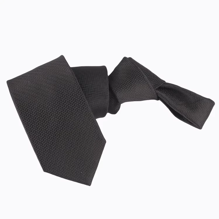 Black-Solid-Texture-Hand-Made-Ties-for-Party-Microfiber-Ties-High-Quality-Custom-Logo-Label-Polyester-Neckties-for-Men