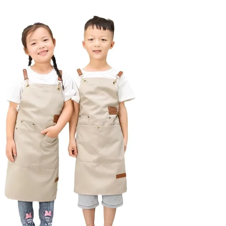 Black-Waiter-Apron-Custom-Logo-Waterproof-Cooking-Apron-With-Pocket-Canvas-Apron