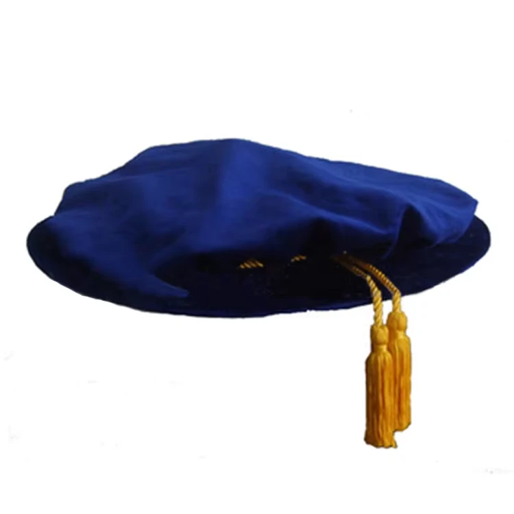 Blue-Graduation-Doctoral-Cap-Hat-Tudor-Bonnet-Beefeater