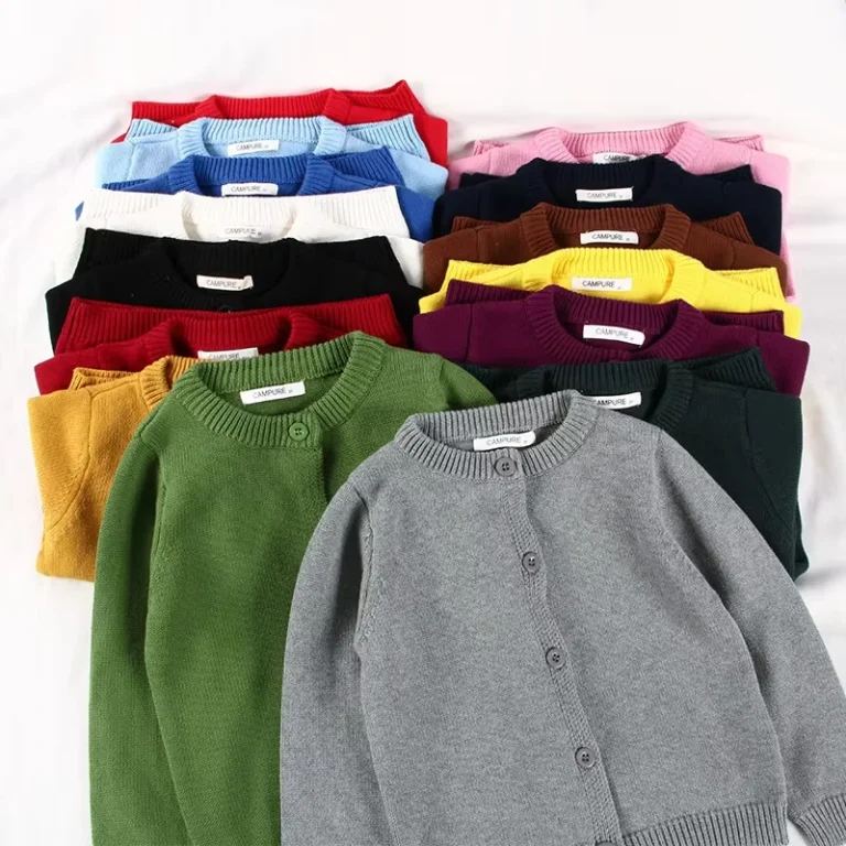 Boys-2-8Y-Cardigan-Striped-Sleeve-Cartoon-Bear-Embroidered-Toddler-Knitwear-Soft-Cotton-Blend-School-Uniform