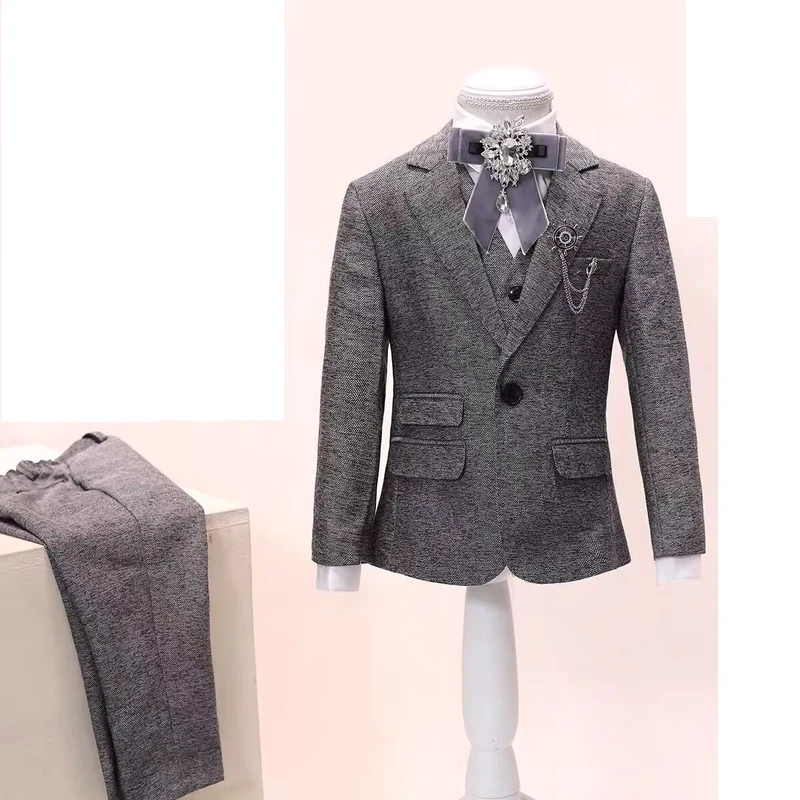 Boys-Blazers-Kids-Boy-Suit-Prom-Black-White-Suits-Boys-Wedding-Suits