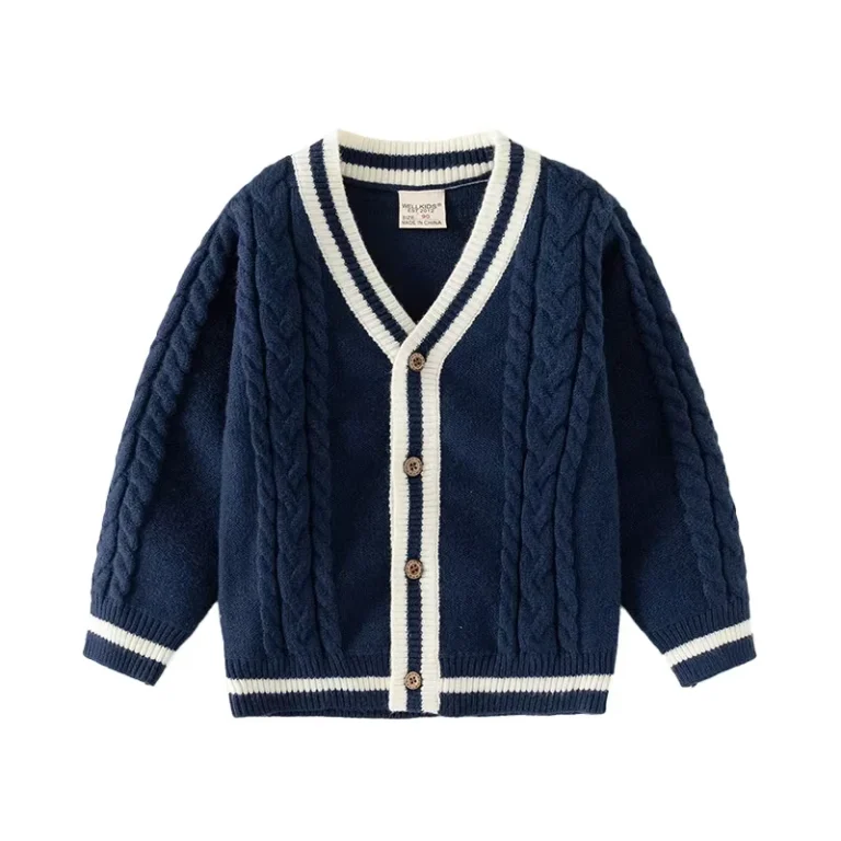 Boys-Cable-Knit-Cardigan-Soft-Cotton-V-Neck-Toddler-Winter-Casual-School-Uniform-Sweater-Striped-Kids-Knitted-Outerwear