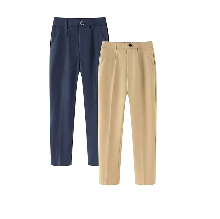 Boys-Girls-School-Uniform-Twill-Straight-Fit-Pants-with-Adjustable-Elastic-Waist