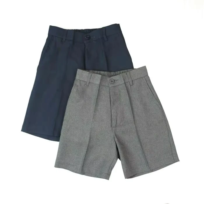 Boys-School-Uniform-Shorts-Waist-Half-Elasticated-Students-Short-Trousers-for-Primary-School