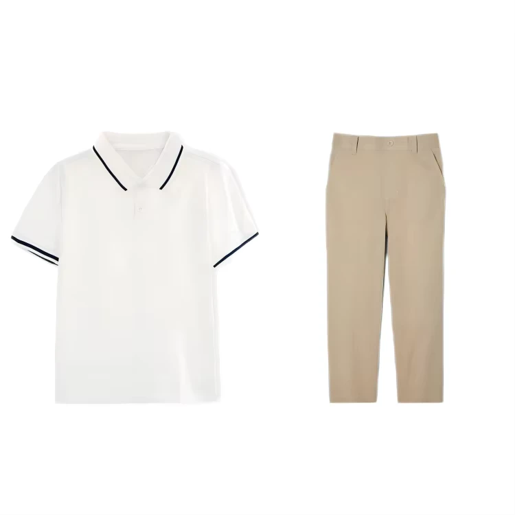 Boys-Short-Sleeve-Sport-Polo-Shirt-Pants-School-Uniforms-for-Kids-and-Teens
