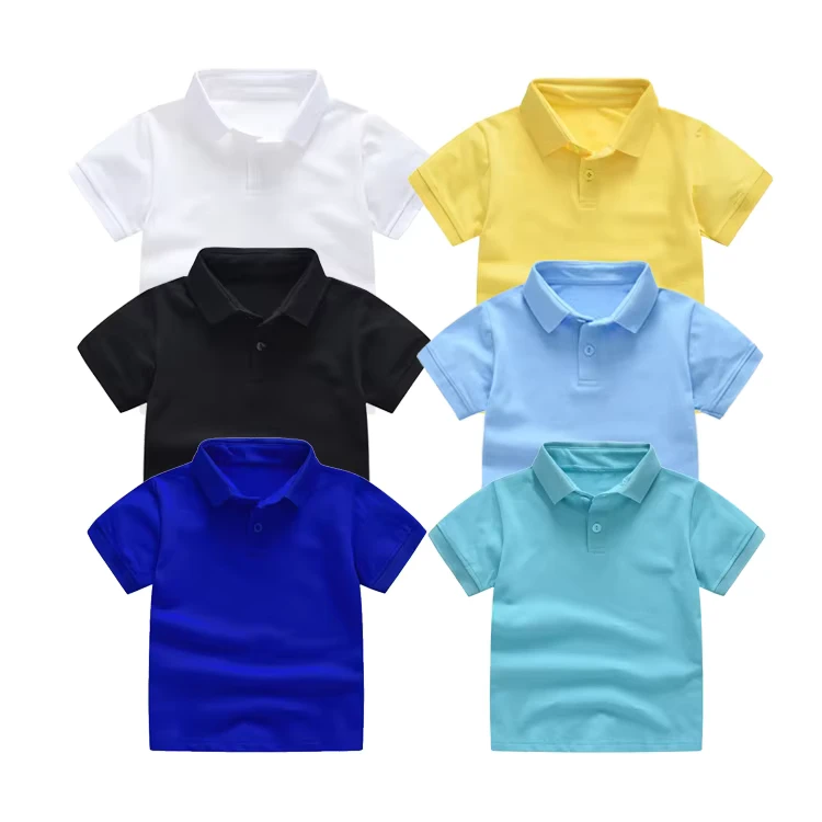 Boys-T-shirts-Polo-Shirts-Blank-Kids-School-Uniform-Cotton-Children-Polo-Shirt