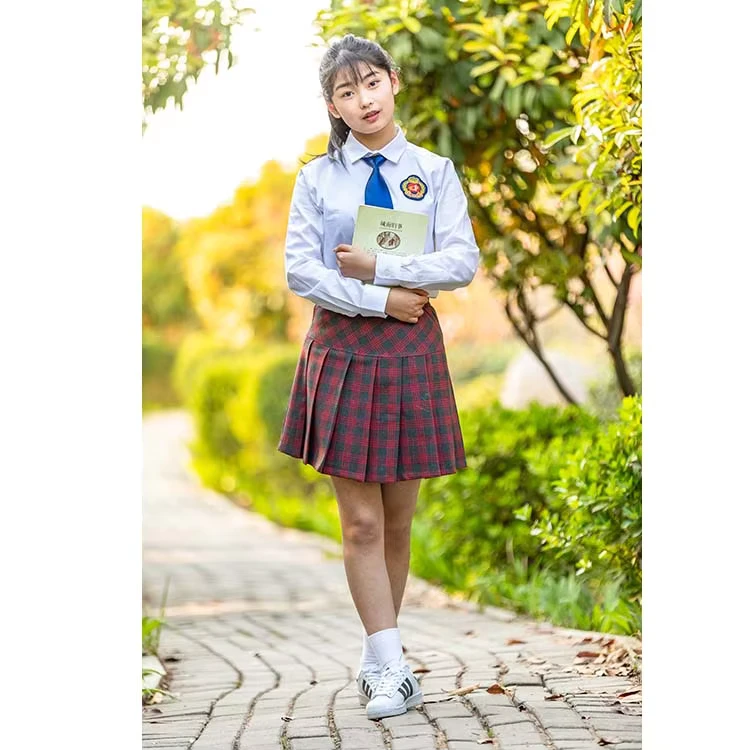 Boys-and-Girls-White-Shirt-Primary-Secondary-High-School-Dress-Uniform-Designs-for-Kids