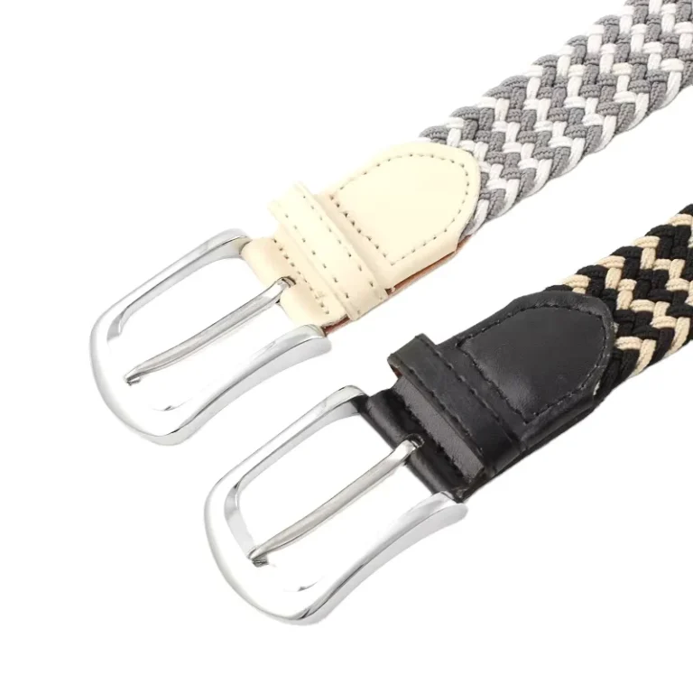 Braided-Canvas-Woven-Elastic-Stretch-Belts-for-Men-Women-Junior-With-Multicolored