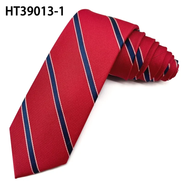 Bright-Striped-Business-Ties-Woven-Construction-for-Daily-Wear-Formal-Occasions-Polyester-Ties-for-Male