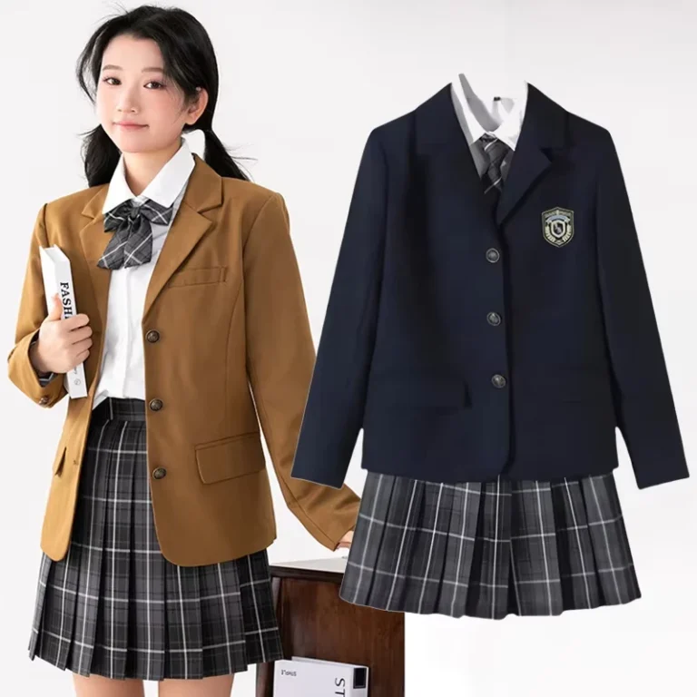 British-Japanese-High-School-Uniform-Girls-Blazer-Jacket-Pleated-Skirt-Students-Clothing-Set-JK-Suit-Sailor-Cosplay-Costume