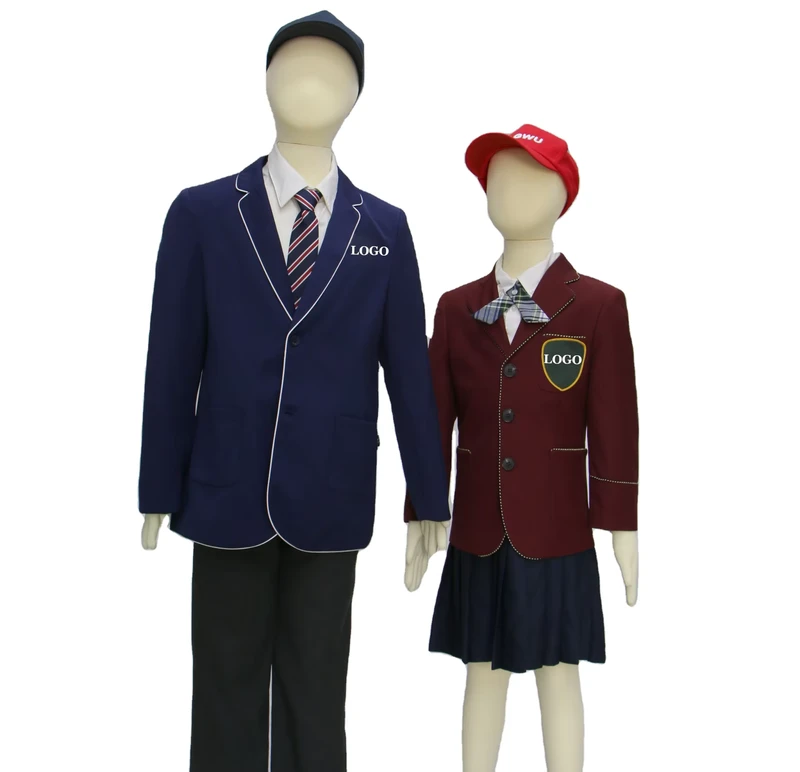 British-Style-Kids-School-Uniform-Suit-Primary-Middle-Students-Class-Uniform-for-Girl-Skirt-Jacket-Blazer-Set-School-Uniforms
