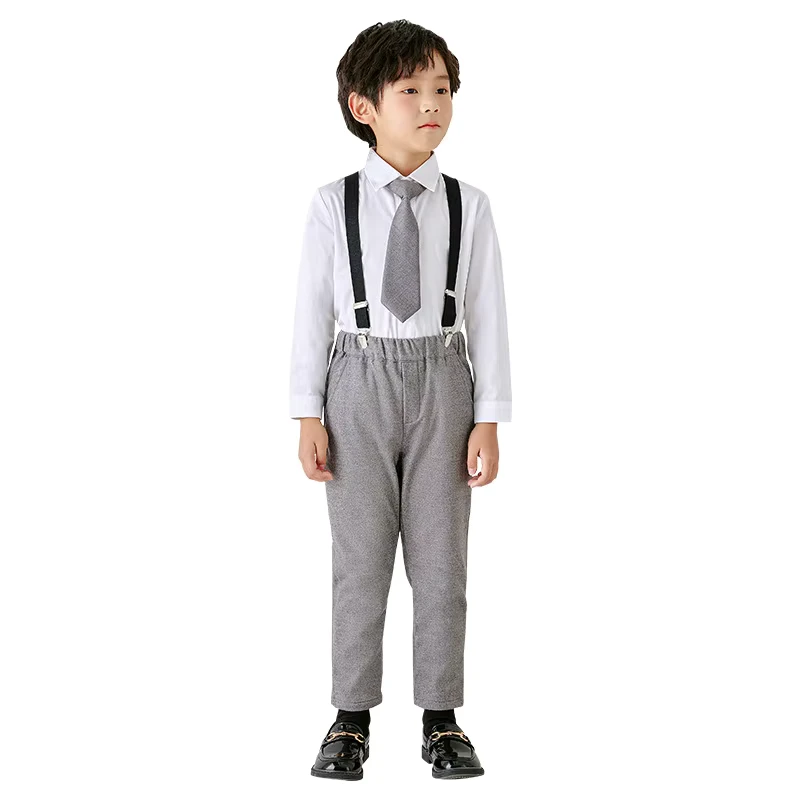 British-Style-Suit-School-Uniform-2-Sets-of-Girls-Dress-Boys-Dress-Pants-Four-Seasons-Performance-Clothes