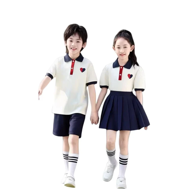 British-style-Primary-School-Kindergarten-Class-Uniform-Sets-for-Spring-and-Summer