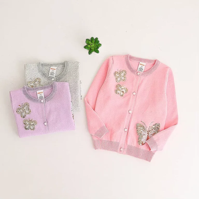 Butterfly-Decoration-School-Buttons-Up-Sweater-From-China-Manufacturer