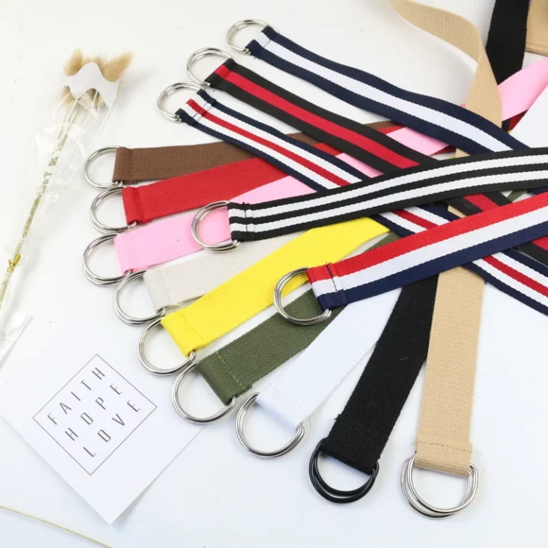 Canvas-Belt-Student-Belts-Without-Holes-Double-Loop-Buckle-Fashion-Casual-Nylon-Belt-for-Garment