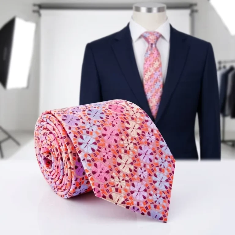 Casual-Breathable-Polyester-Tie-Men-Custom-Logo-100-Handmade-Jacquard-Weaving-High-Quality-Floral