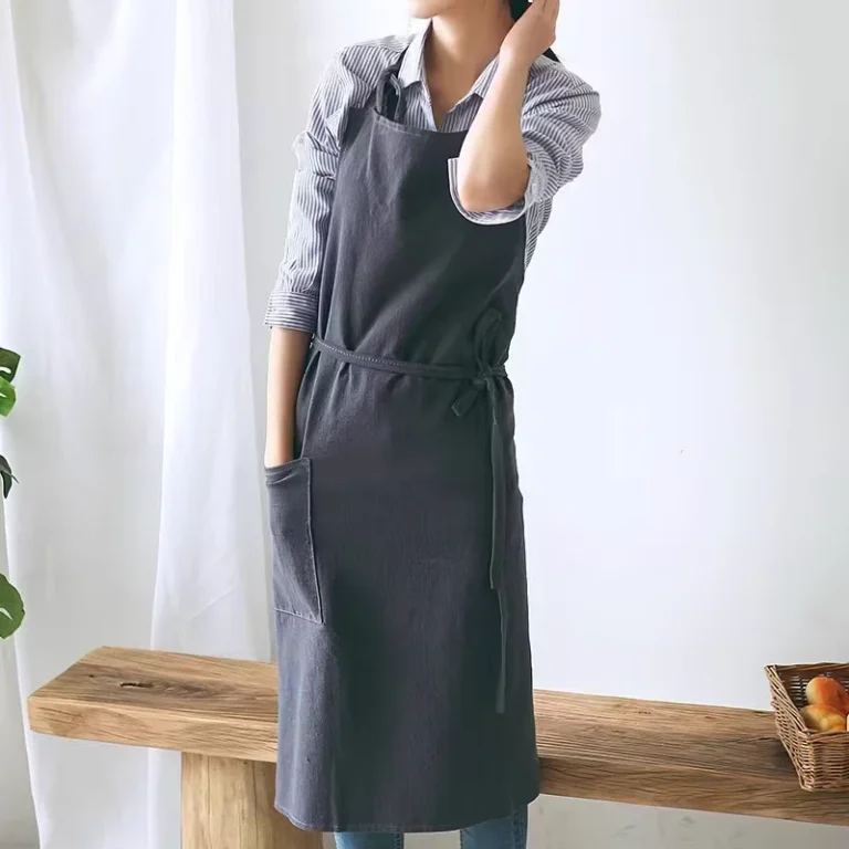 Chef-Uniform-Bib-Kitchen-Custom-Apron-Linen-Barber-Aprons-With-Tool-Pockets