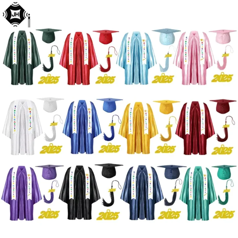 Children-Bachelor-Gown-Knitted-Knitwear-Elementary-School-Doctoral-Gown-Graduation-Set-Performance-Costume