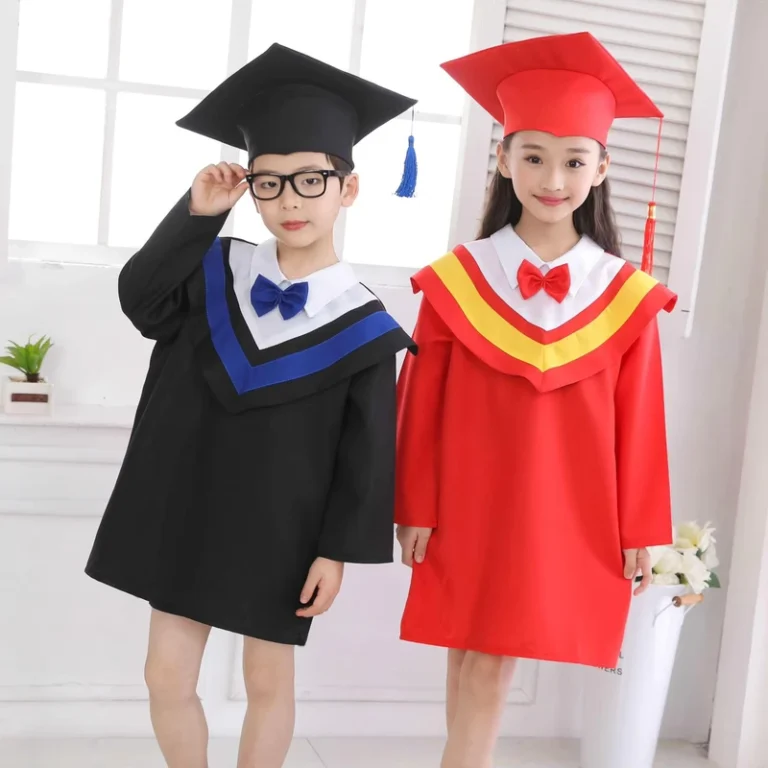 Children-Kindergarten-Graduation-Hat-Graduation-Gown-Black-and-Blue