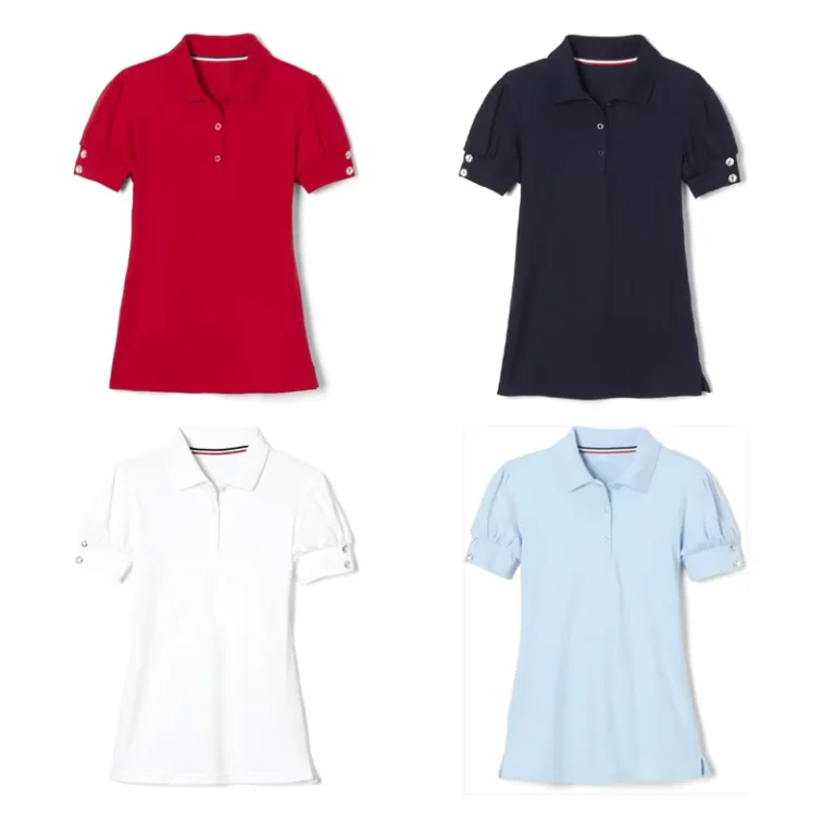 Children-Polos-Shirts-Puff-Sleeve-Double-Button-Girls-Polo-Cotton-School-Uniform-with-Customized-logo-for-Tennis-Golf-Sports