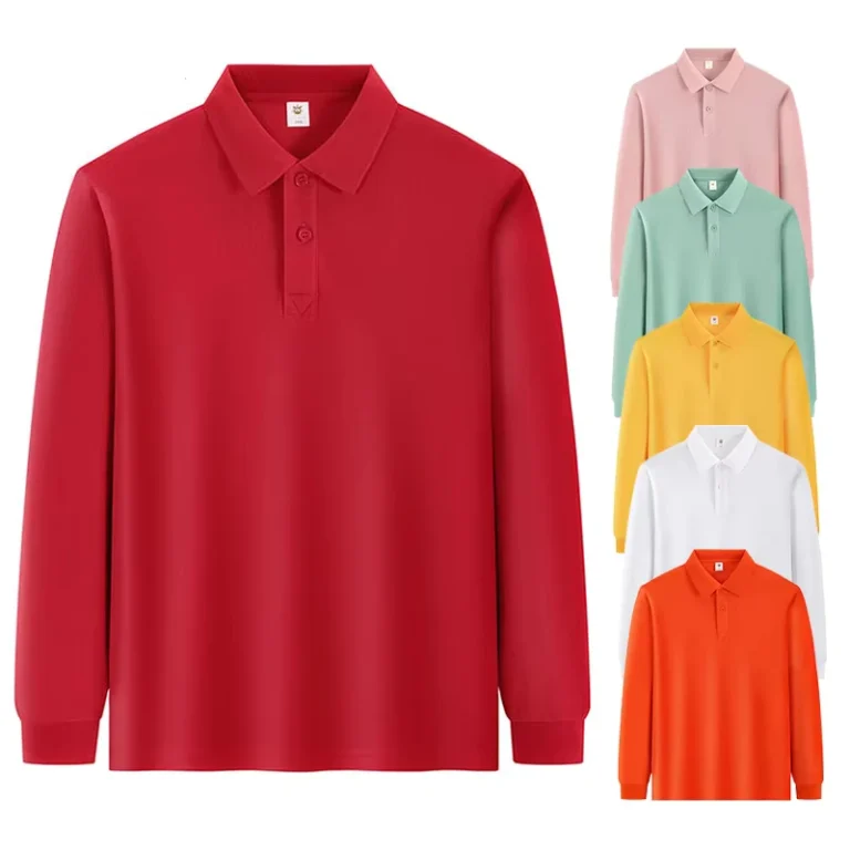 Children-School-Sport-Wear-Boys-Summer-Long-Sleeves-Personalised-Kids-Polo-Shirts-Uniforms