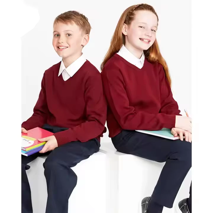 Children-School-Uniform-Long-Sleeve-Knitted-V-Neck-Pullover-Latest-Design-Primary-High-School-Uniform-Sweaters