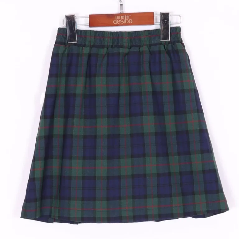 Children-School-Uniforms-Plaid-Skirt-Kids-Girls-Pleated-Plaid-Skirt-High-Waist-Girl-School-Uniforms
