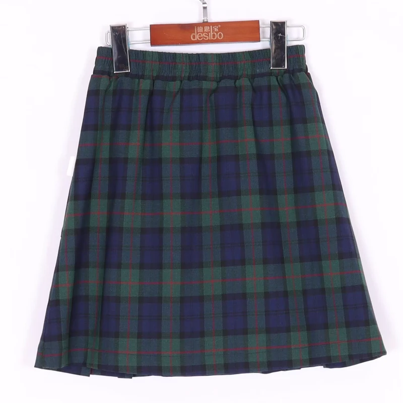 Children-School-Uniforms-Plaid-Skirt-Kids-Girls-Pleated-Plaid-Skirt-High-Waist-Girl-School-Uniforms