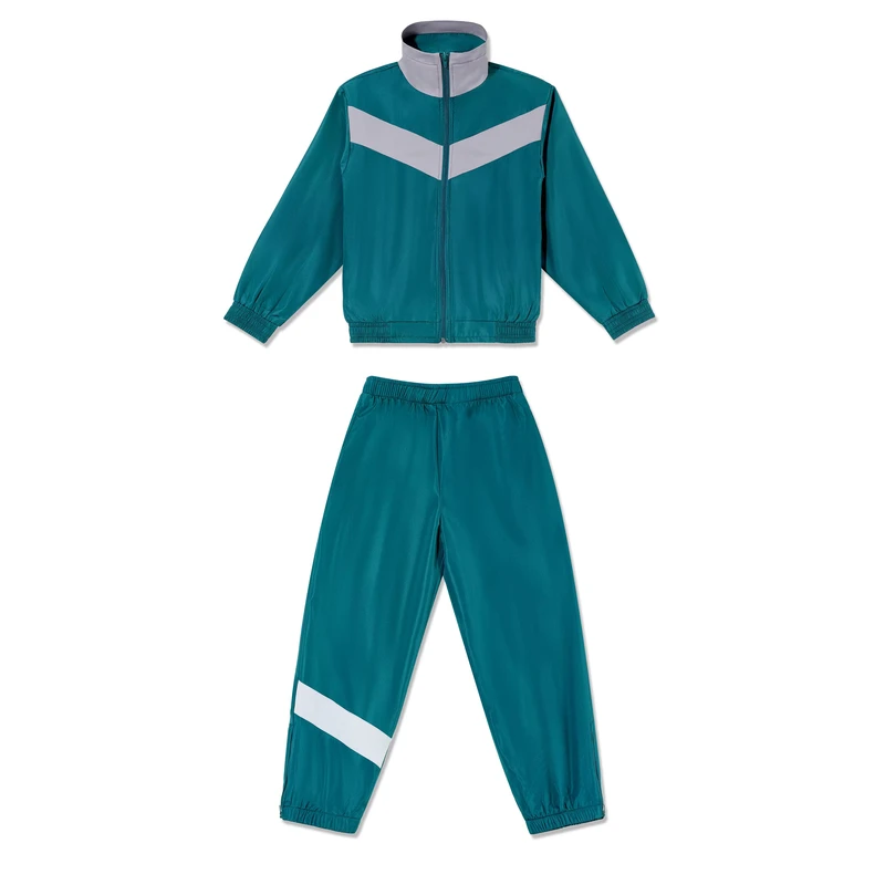 Children-and-Kids-Green-Students-Wear-Uniform-Uniform-Clothes-School-Gray-Sports-Uniforms-Set-for-School-Boys-Girls
