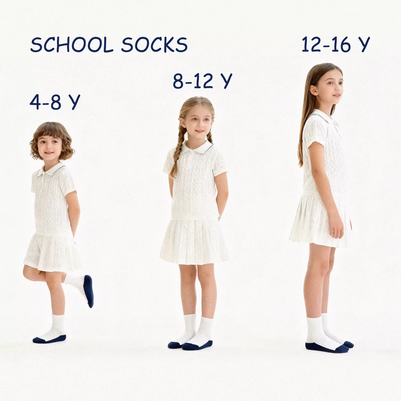 Childrens-Casual-Cotton-Crew-Socks-School-Socks-White-Tops-Girl-Boy-Student-Style-Breathable-Knitted-Design-HYC-135