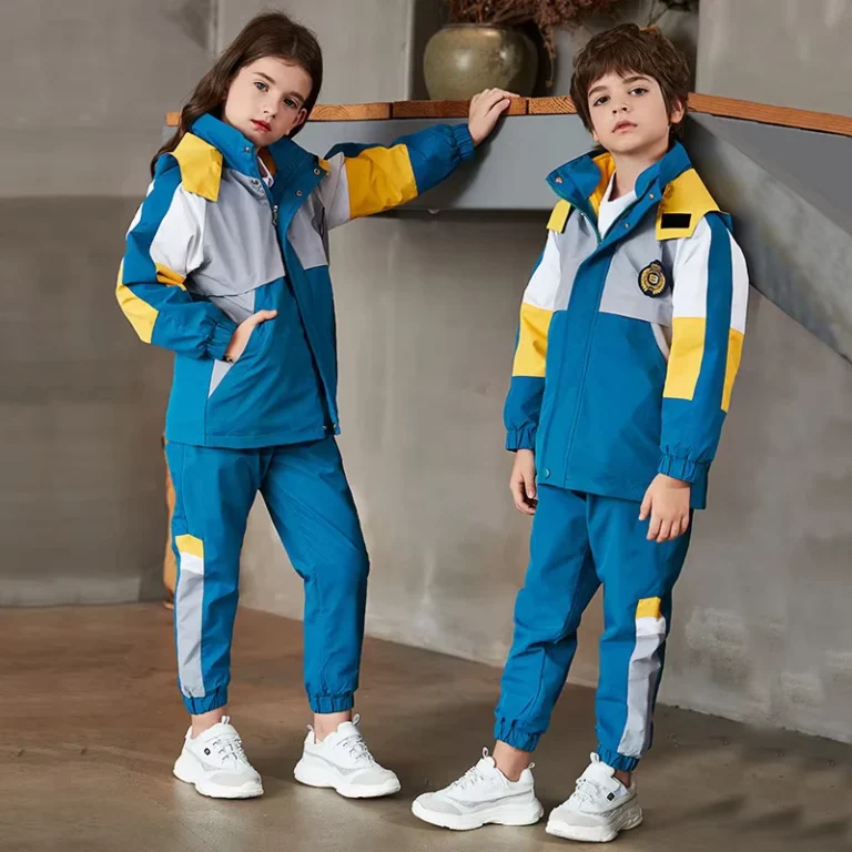 Childrens-Color-Matching-Sports-Jacket-Suit-Three-piece-Set-Primary-and-Secondary-School-Students-School-Uniform