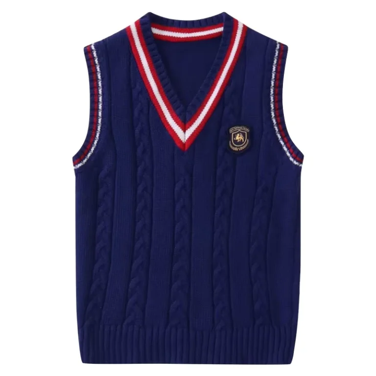 Childrens-Knitted-Vest-Sweater-Vest-Kindergarten-and-Primary-School-Uniforms-Sample-Based-Customization-Available