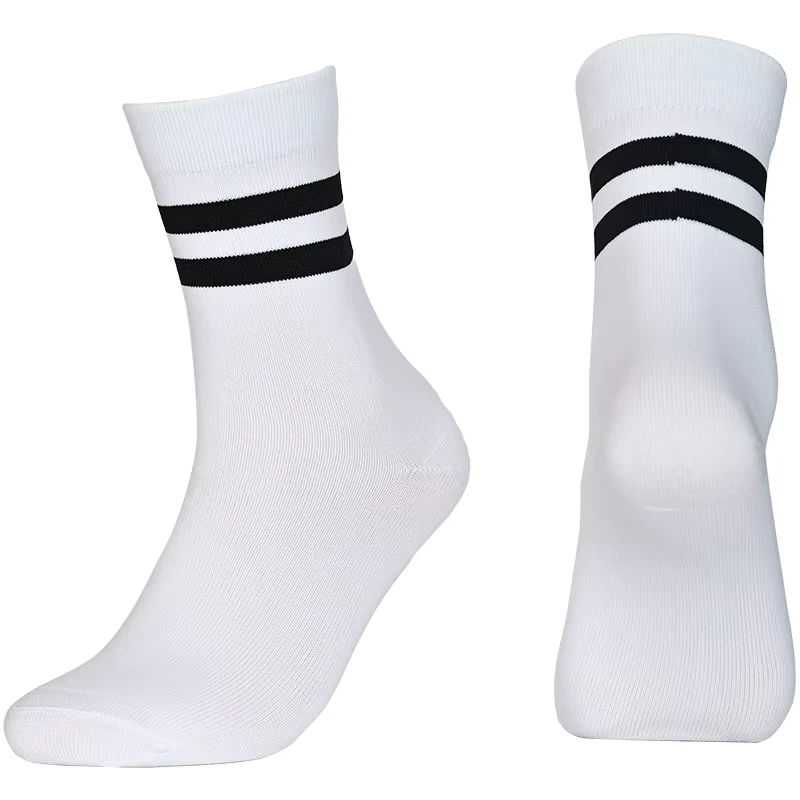 Childrens-Mid-tube-Socks-Summer-Thin-Adult-Two-bar-Striped-Student-Graduation-Photo-With-School-Uniform-Football-Socks