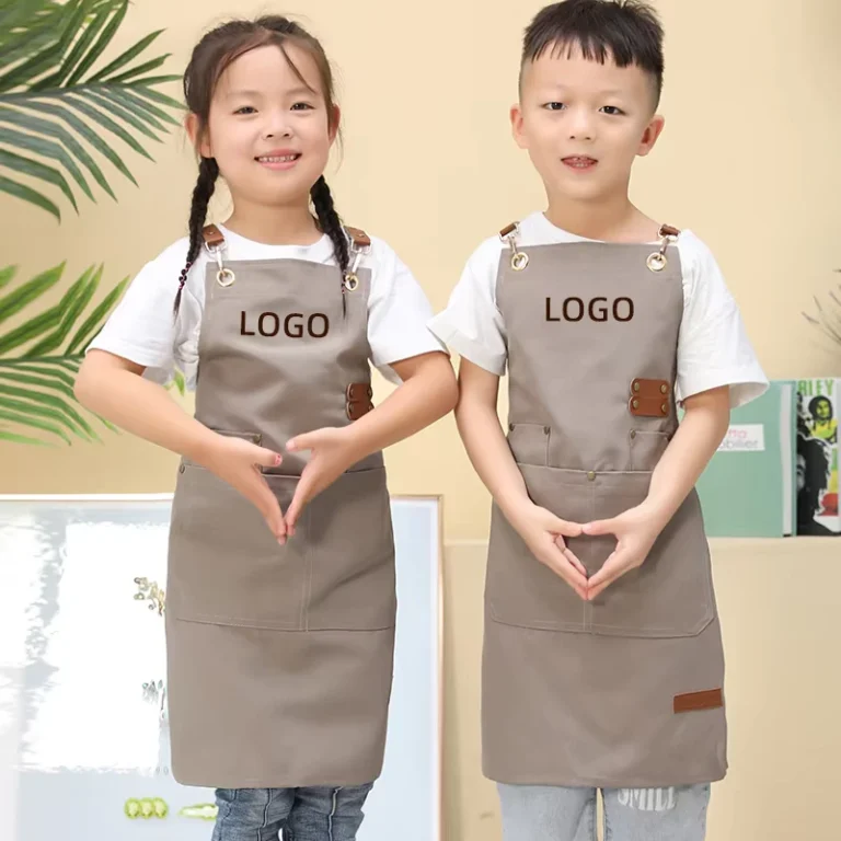 Childrens-Neck-Hanging-Aprons-Painting-Protective-Clothing-Childrens-Drying-in-Stock-Aprons