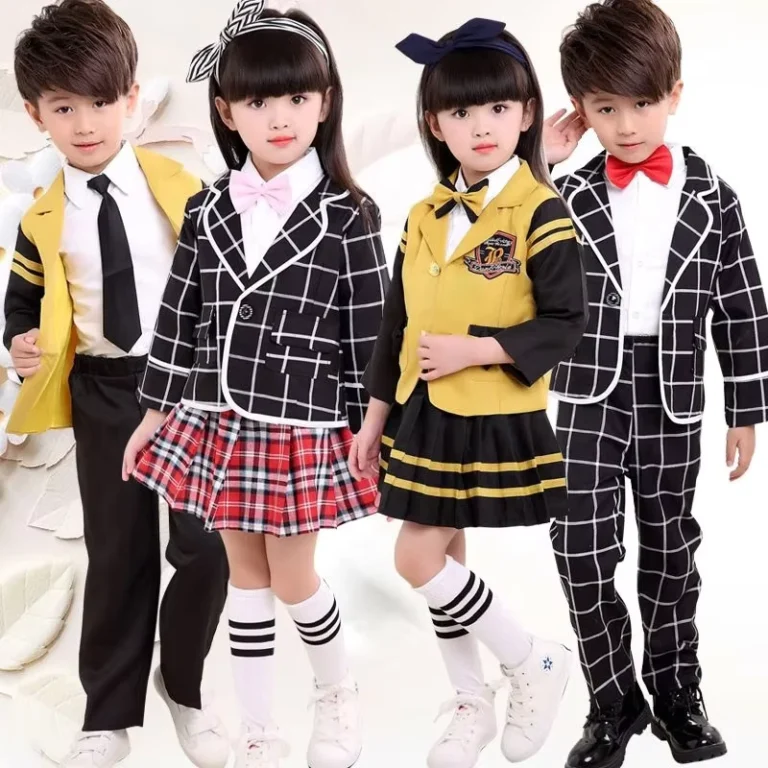 Childrens-New-Autumn-School-Suits-Boys-and-Girls-School-Uniforms-Sweater-Jacket-Student-British-Style-Suit-Custom