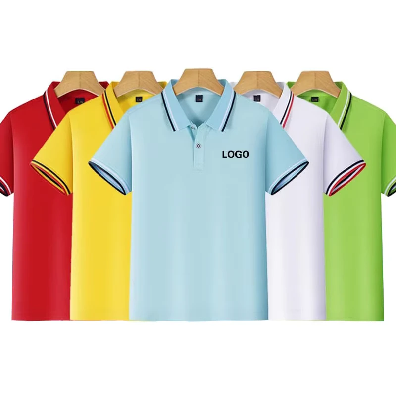 Childrens-Polo-Shirt-with-Custom-Printed-Logo-Short-Sleeve-T-Shirt-Elementary-School-Art-Training-Class-Uniform-Embroidered
