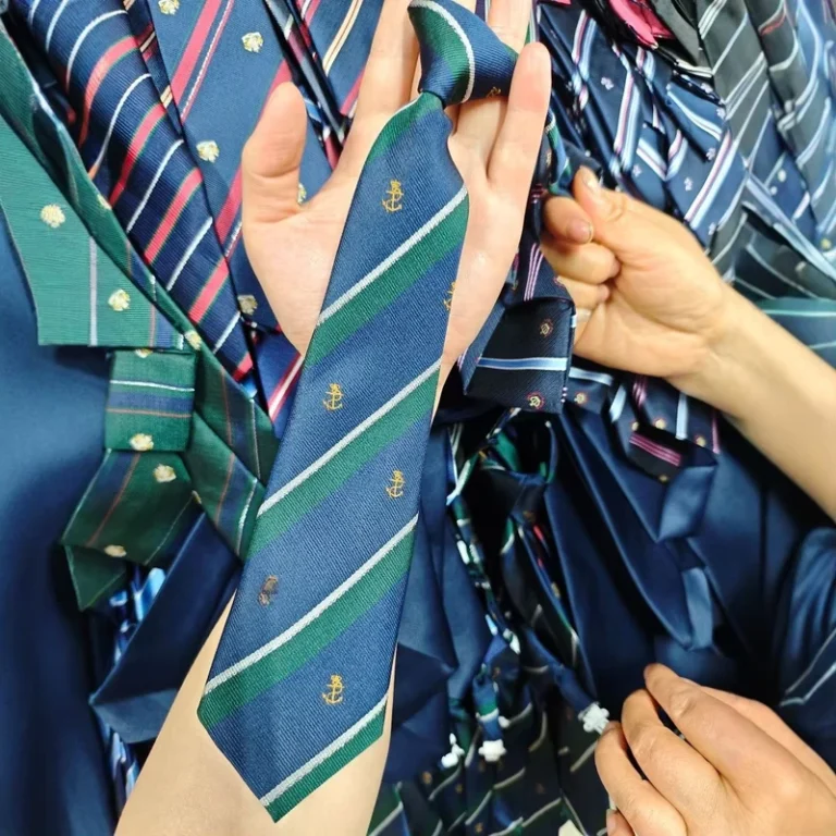 Childrens-School-Uniform-Rubber-Band-Striped-Tie