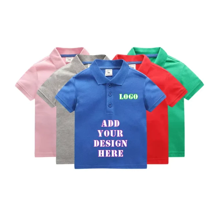 Childrens-Summer-Clothing-School-Uniform-Solid-Kids-Short-Sleeve-Pullover-Custom-Print-100-Cotton-Boys-Polo-Shirts