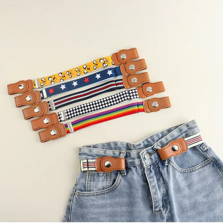 Childrens-Trouser-Belt-Alloy-50cm-Length-Snap-Button-for-Primary-Secondary-School-Students-Boys-Girls-Invisible