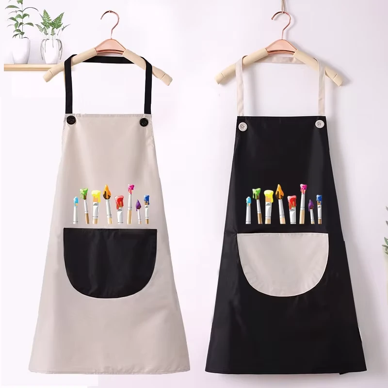 Childrens-Waterproof-Polyester-Apron-with-Logo-Printing-for-Art-Class-Painting-Studio-Kindergarten-Kids-Coveralls