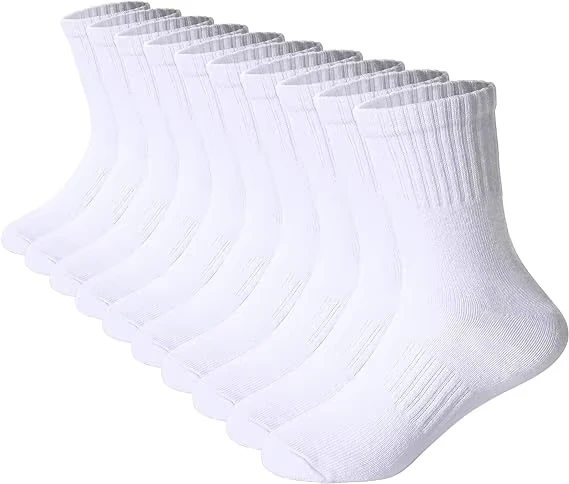 Childrens-Winter-Athletic-Crew-Socks-Boys-Girls-Classics-Knitted-Cotton-Breathable-Sporty-Casual-School-Uniform-Toddler