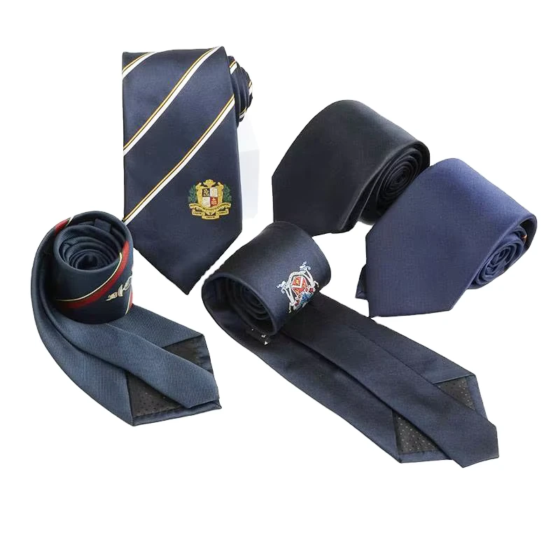 China-Factory-Customize-Woven-Jacquard-Handmade-Logo-Microfiber-Polyester-Tie