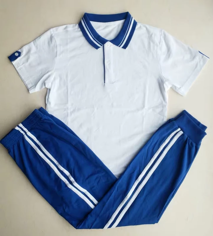 China-Factory-Manufacture-Students-Uniform-Polo-Shirt-Pants-Sets-Tracksuit-School-Uniform-1