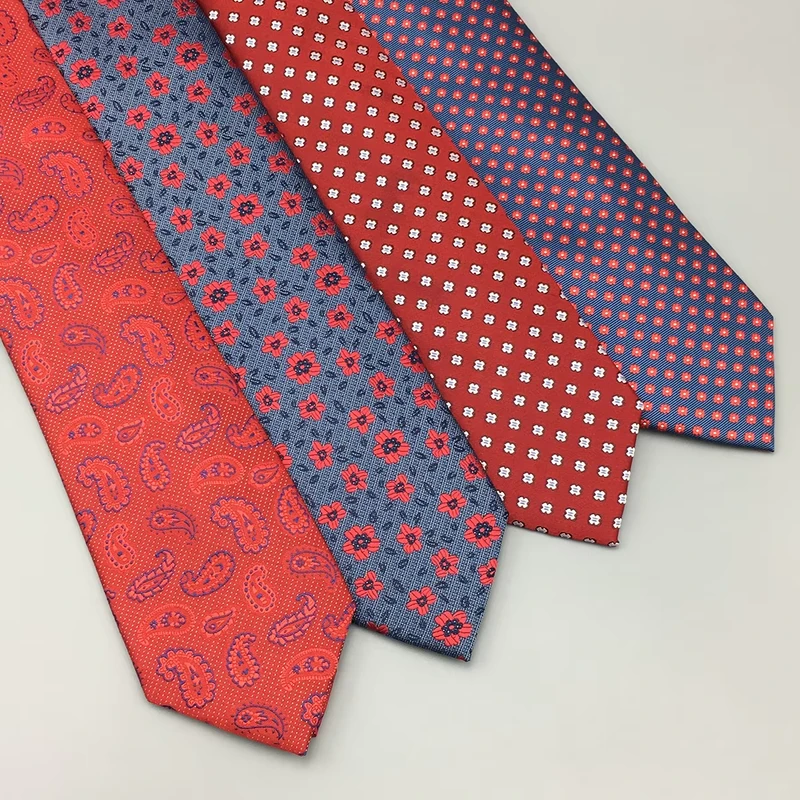 China-Happy-New-Year-Holiday-Polyester-Woven-Custom-Necktie-Geometric-Floral-Paisley-Assorted-Mens-Ties