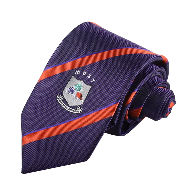 China-Manufacturer-Custom-NeckTie-With-Private-Label-Custom-School-Tie-Woven-Poly-School-Uniform-Ties-Factory