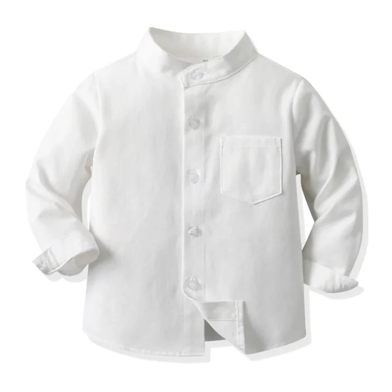 China-School-Shirts-Manufacturers-Long-Sleeve-Mandarin-Collar-White-Shirt-for-Children-School-Uniform